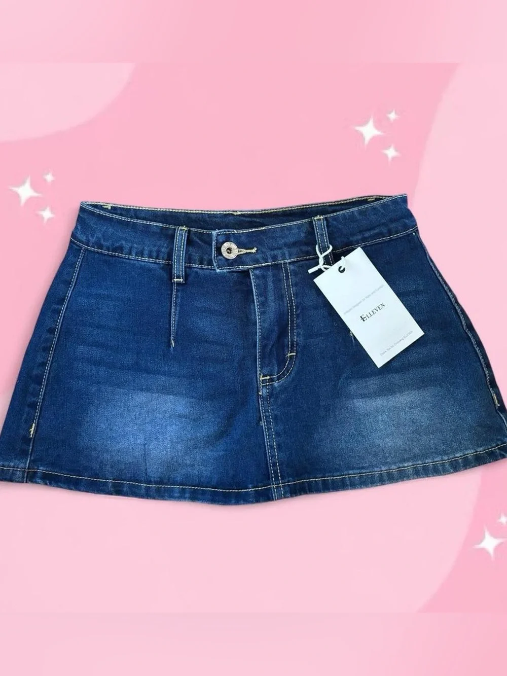 NWT Elleven Y2K inspired Denim Micro Skort.